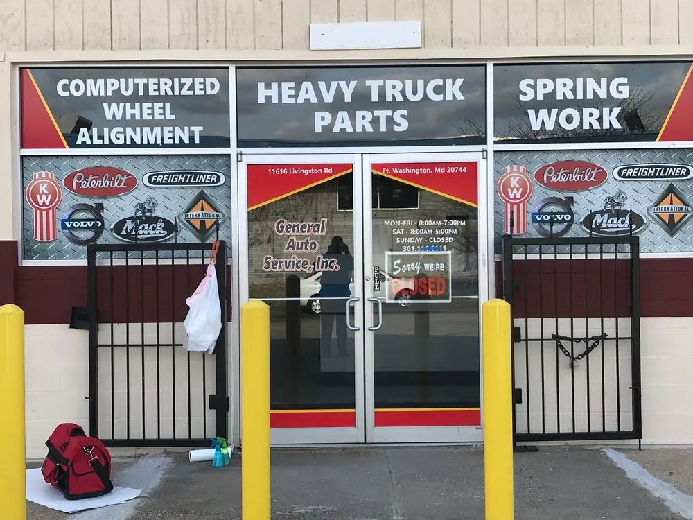 Storefront windows and door with printed graphics